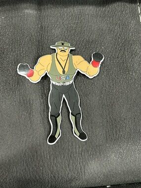 Sgt Slaughter mailaway Hasbro/LJN fridge magnet!!